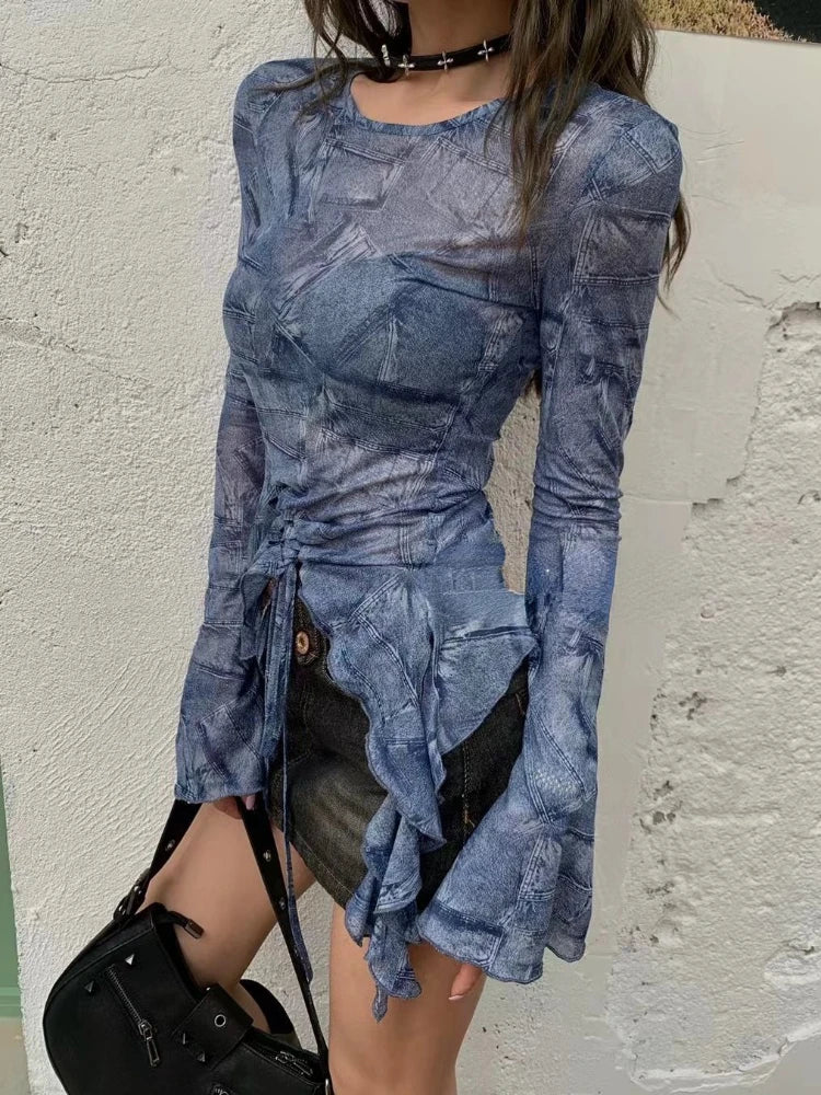 Retro Grunge Top