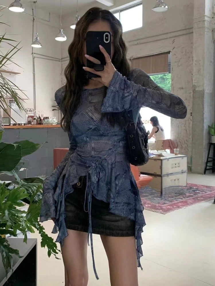 Retro Grunge Top