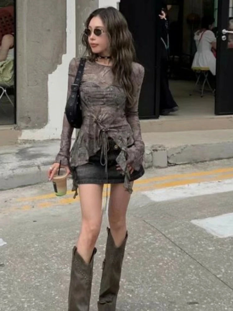 Retro Grunge Top