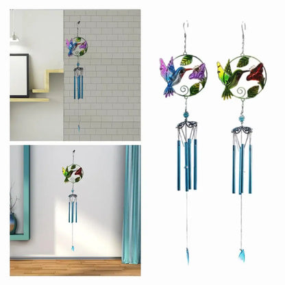 Stained Glass Bird Wind Chime