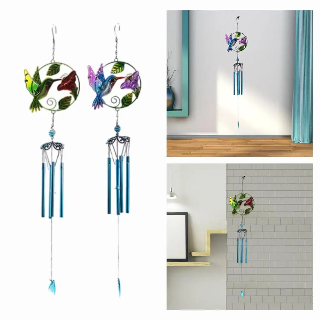 Stained Glass Bird Wind Chime